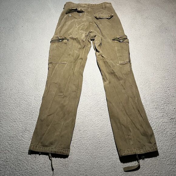 J Galt Pants Womens Medium Cargo Straight Parachute Double Knee Cotton Fatigues - Picture 8 of 10